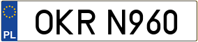 Trailer License Plate